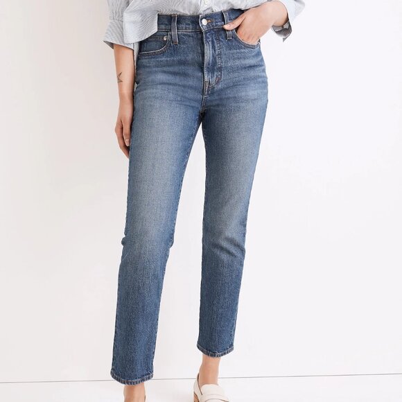 Madewell Perfect Vintage Jeans in Drayton Wash Women’s Size 28 High Rise Tapered - Picture 1 of 16